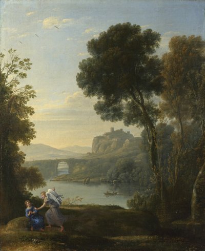 Landskab med Hagar og englen, 1646 af Claude Lorrain