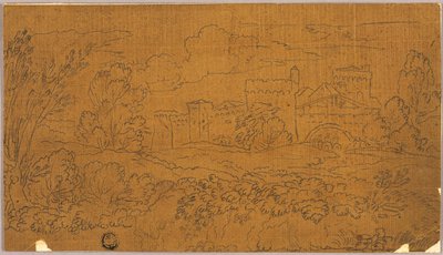 Landskab med Walled Town af Claude Lorrain