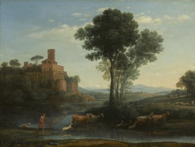 Landskab med Jakobs rejse, 1677 af Claude Lorrain