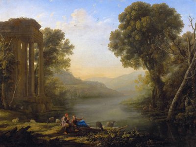 Pastoralt landskab af Claude Lorrain