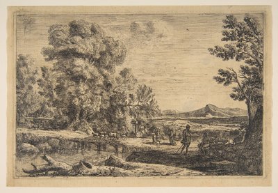 Rebecca og Eliezer, ca. 1638-41. af Claude Lorrain