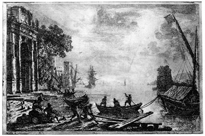 Solnedgang, c1620-1680 1924 af Claude Lorrain