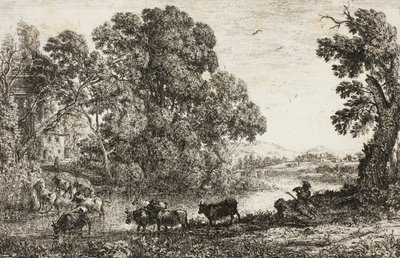 The Cowherd, 1636dani af Claude Lorrain