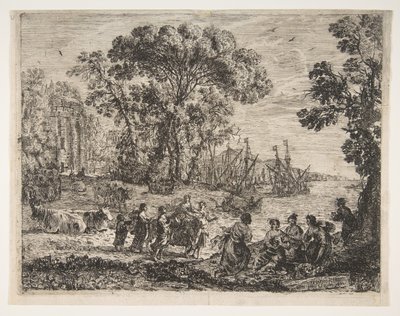 Europas voldtægt, 1634. af Claude Lorrain