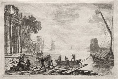Solnedgangen, 1634. af Claude Lorrain