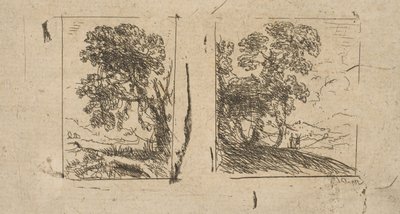 De to landskaber, ca. 1630. af Claude Lorrain