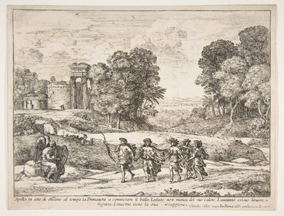 Tid, Apollo og årstiderne, 1662. af Claude Lorrain