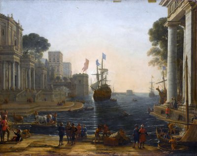 Ulysses returnerer Chryseis til sin far af Claude Lorrain