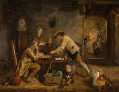 Udkastspillerne, 1844 af Claude Lorraine R.W Nursey