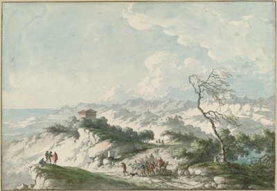 Anden udsigt over Agrigento-landskabet af Claude Louis Chatelet