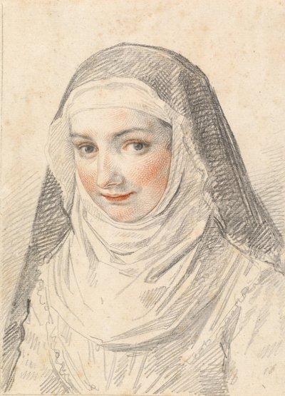 En ung nonne af Claude Mellan