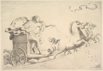 Allegori til ære for Ludvig XIV. af Claude Mellan