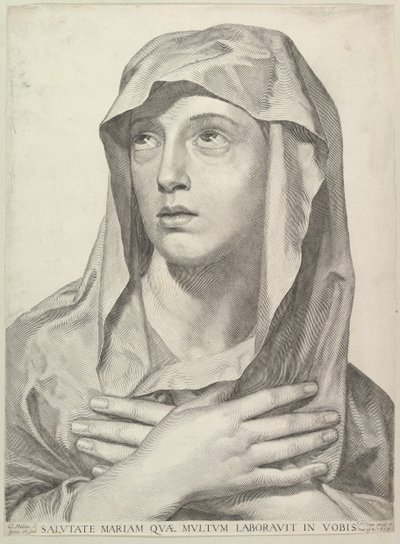 Jomfrubuste, 1650. af Claude Mellan