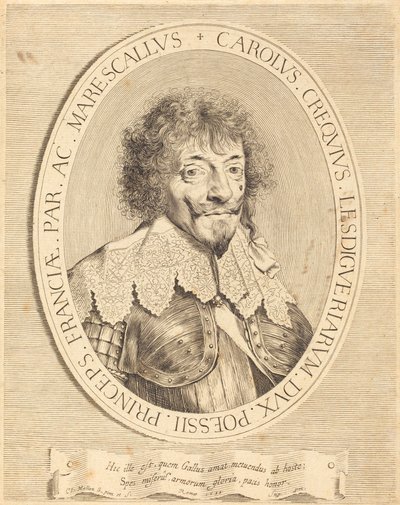 Charles I de Crequi, hertug af Lesdiguières af Claude Mellan