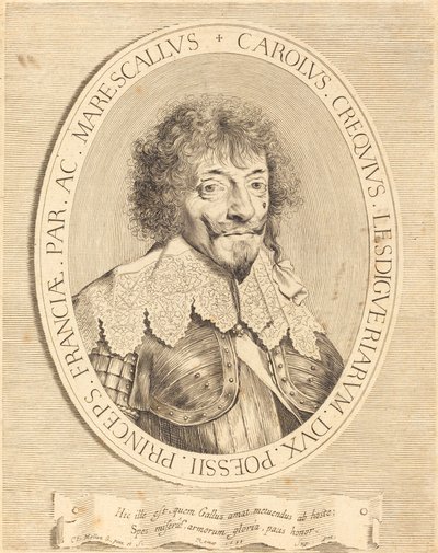 Charles I de Crequi, hertug af Lesdiguières af Claude Mellan