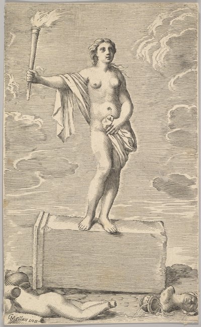 Feminin figur. af Claude Mellan