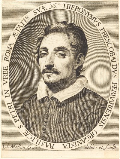 Girolamo Frescobaldi af Claude Mellan
