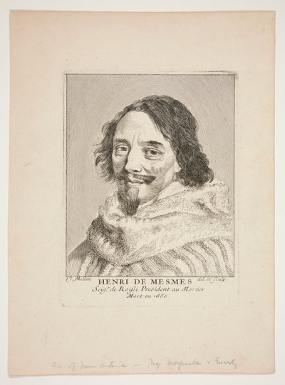Henry de Mesmes af Claude Mellan