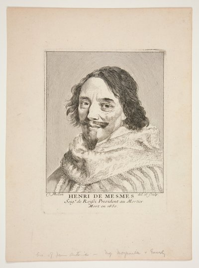 Henri de Mesmes af Claude Mellan