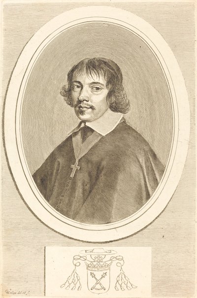 Jean-Francois Paul de Gondi, kardinal af Retz af Claude Mellan