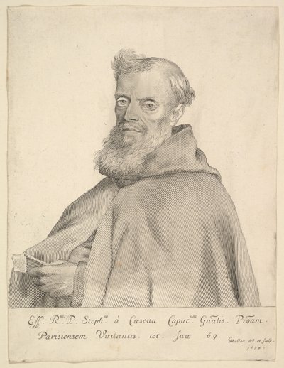 Fader Stephen af ​​Cesena, 1674. af Claude Mellan