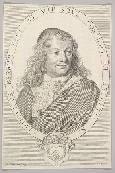Louis Berryer, 1667. af Claude Mellan