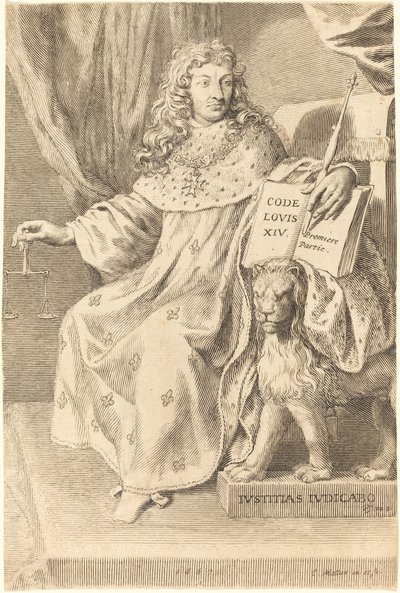 Ludvig XIV af Claude Mellan