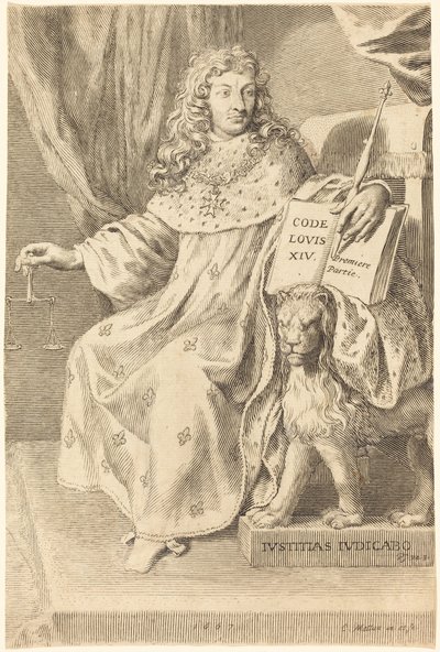 Ludvig 14. af Claude Mellan