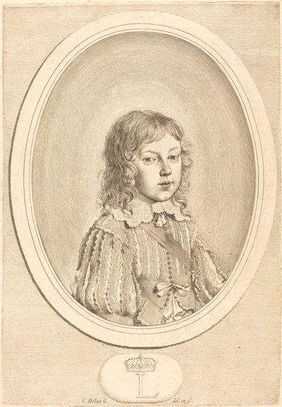 Ludvig XIV som dreng af Claude Mellan