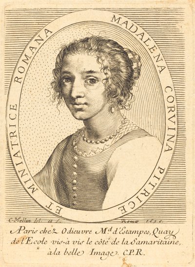 Maddalena Corvina af Claude Mellan