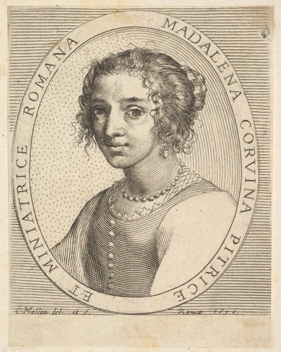 Maddalena Corvina, 1636. af Claude Mellan
