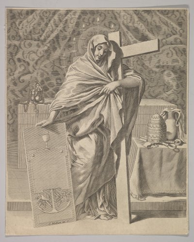 Troens personificering, 1642. af Claude Mellan