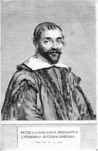 Pierre Gassendi, fransk filosof og videnskabsmand, 1600-tallet af Claude Mellan
