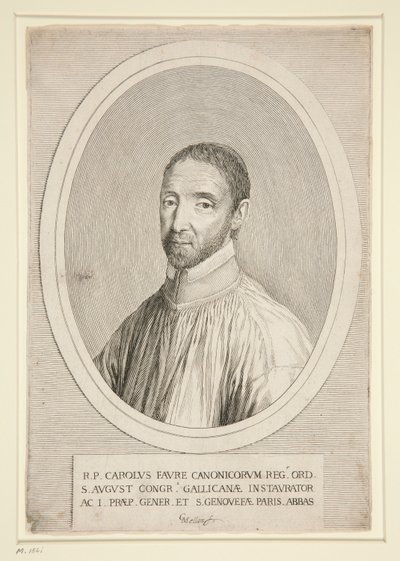Portræt af Charles Favre af Claude Mellan