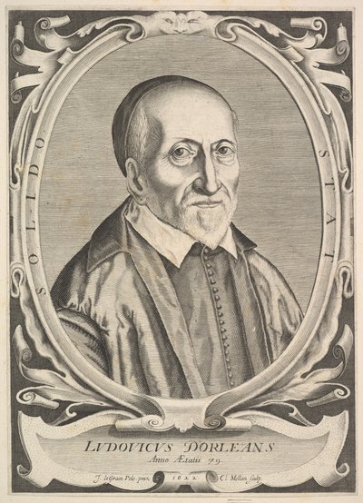 Portræt af Louis dOrléans, 1622. af Claude Mellan