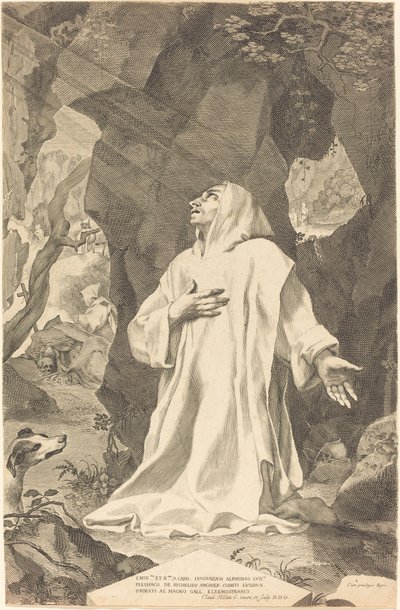 Sankt Bruno af Claude Mellan