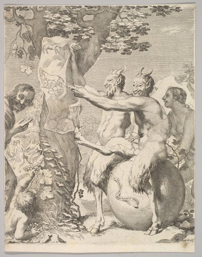 Satyrer, før 1645. af Claude Mellan