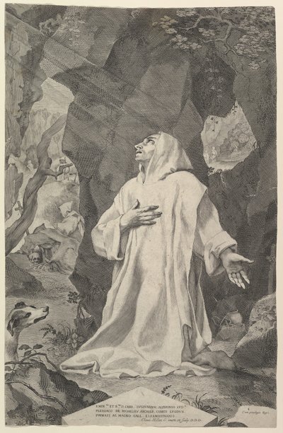 St. Bruno. af Claude Mellan