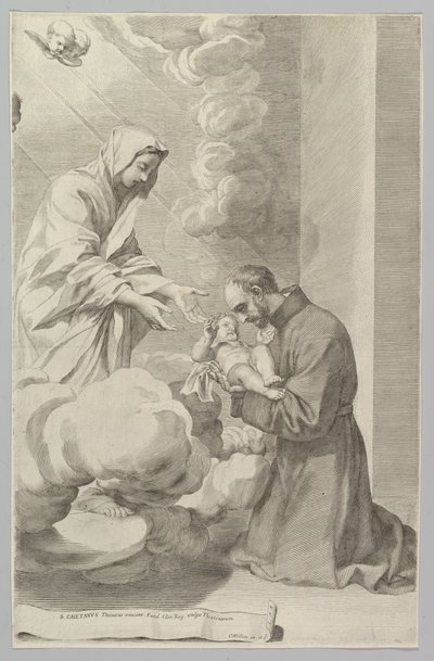 St. Gaëtan, Theatines grundlægger. af Claude Mellan
