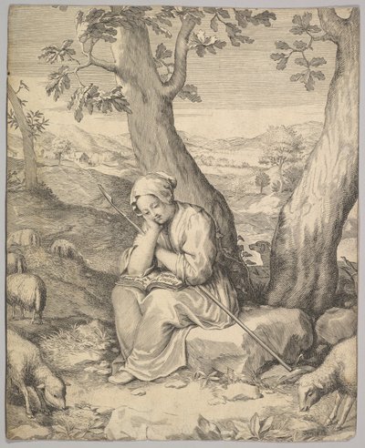 Sankt Geneviève af Claude Mellan