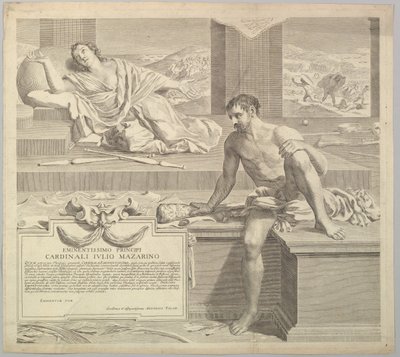 Teologisk afhandling af Antoine Talon, 1648. af Claude Mellan