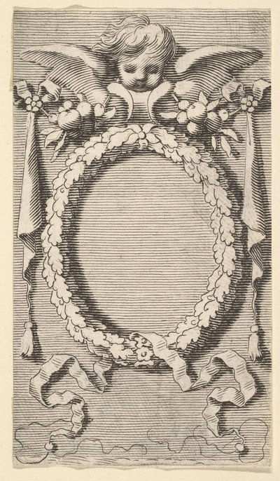 Titelside: Desmarets de Saint-Sorlin, Jomfru Marias kontor, 1645. af Claude Mellan