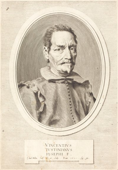 Vincenzo Giustiniani af Claude Mellan