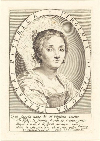 Virginia da Vezzo af Claude Mellan