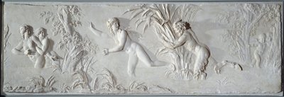 Pan forfølger Syrinx under blikket af Amour Bas relief af Claude Michel dit Clodion (1738-1814). Omkring 1782 Paris, Louvre-museet af Claude Michel Clodion