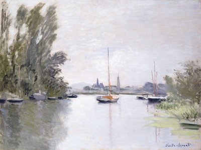 Argenteuil, udsigt over Seinen Small Arm, 1872 af Claude Monet