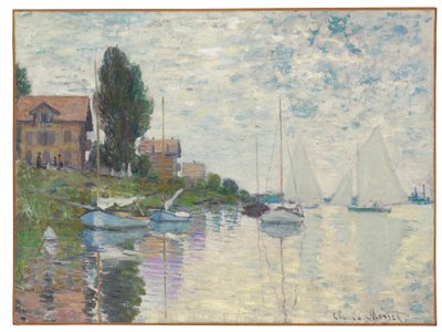Hos Petit-Gennevilliers, 1874 af Claude Monet