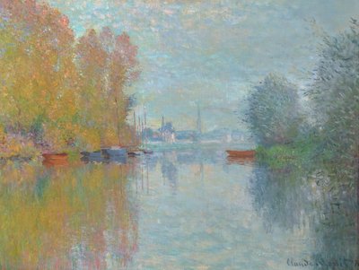 Efterår ved Seinen, Argenteuil 1873 (Olie på lærred) af Claude Monet