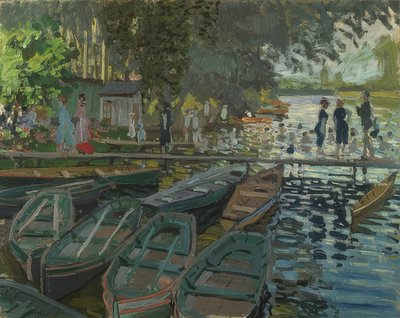 Badende bei La Grenouillère. 1869 af Claude Monet