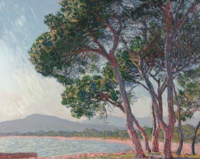 Stranden i Juan-les-Pins af Claude Monet
